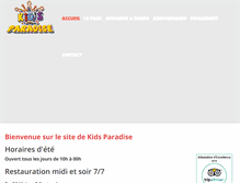 Tablet Screenshot of kidsparadise.fr